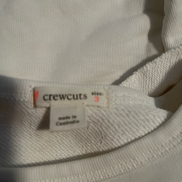 Crewcuts white ruffle sweatshirt - Picture 3 of 3